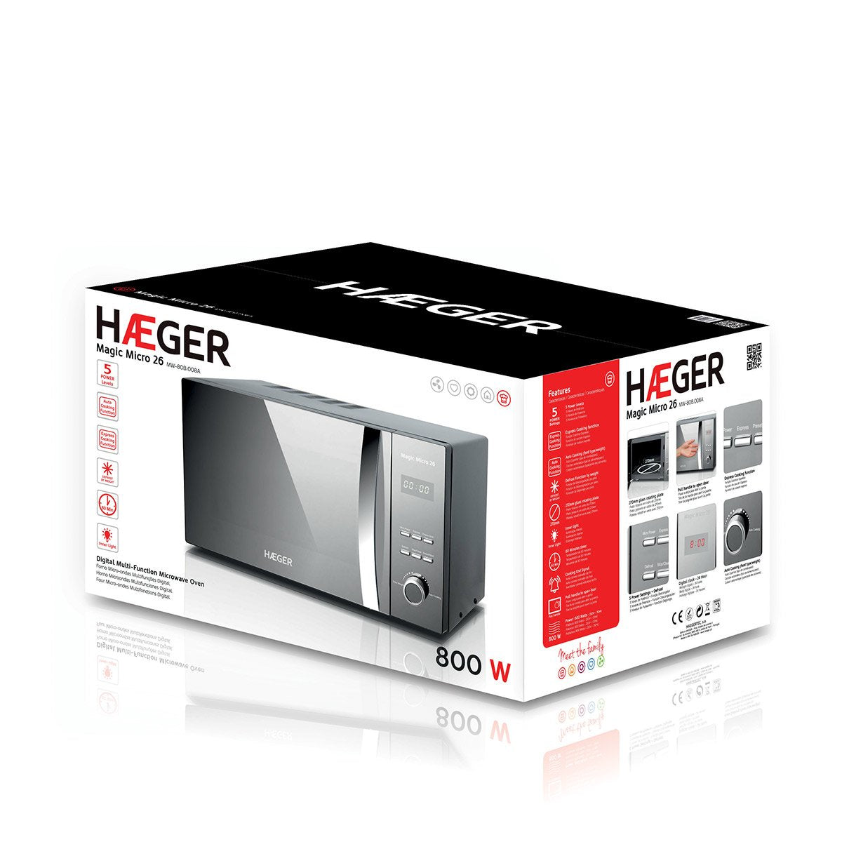 Microondas Haeger Magic Micro 26 Inox