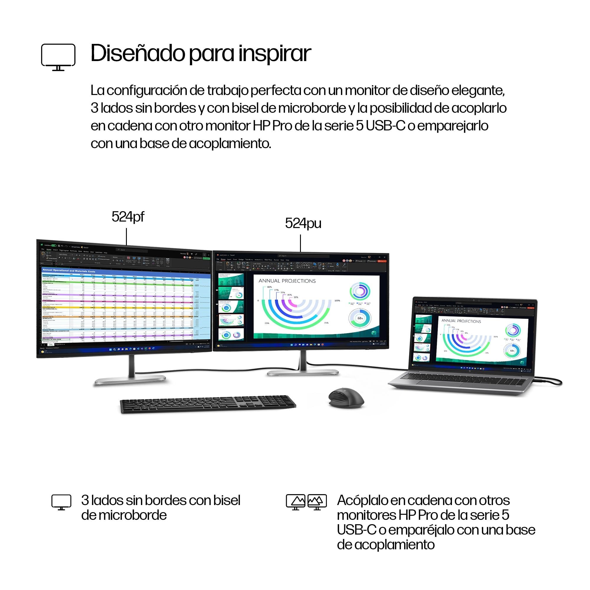 EAN 5715328014718 - HP Series 5 Pro 23.8 inch FHD No Stand Monitor - 524pf pantalla para PC 60,5 cm (23.8") 1920 x 1080 Pixel imagen 8
