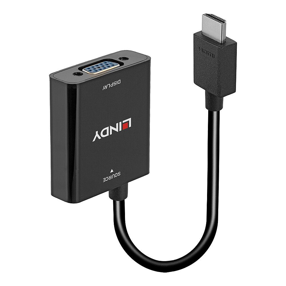 Lindy 38291 Adaptador Hdmi Tipo A (Estándar) Vga (D-Sub) Negro