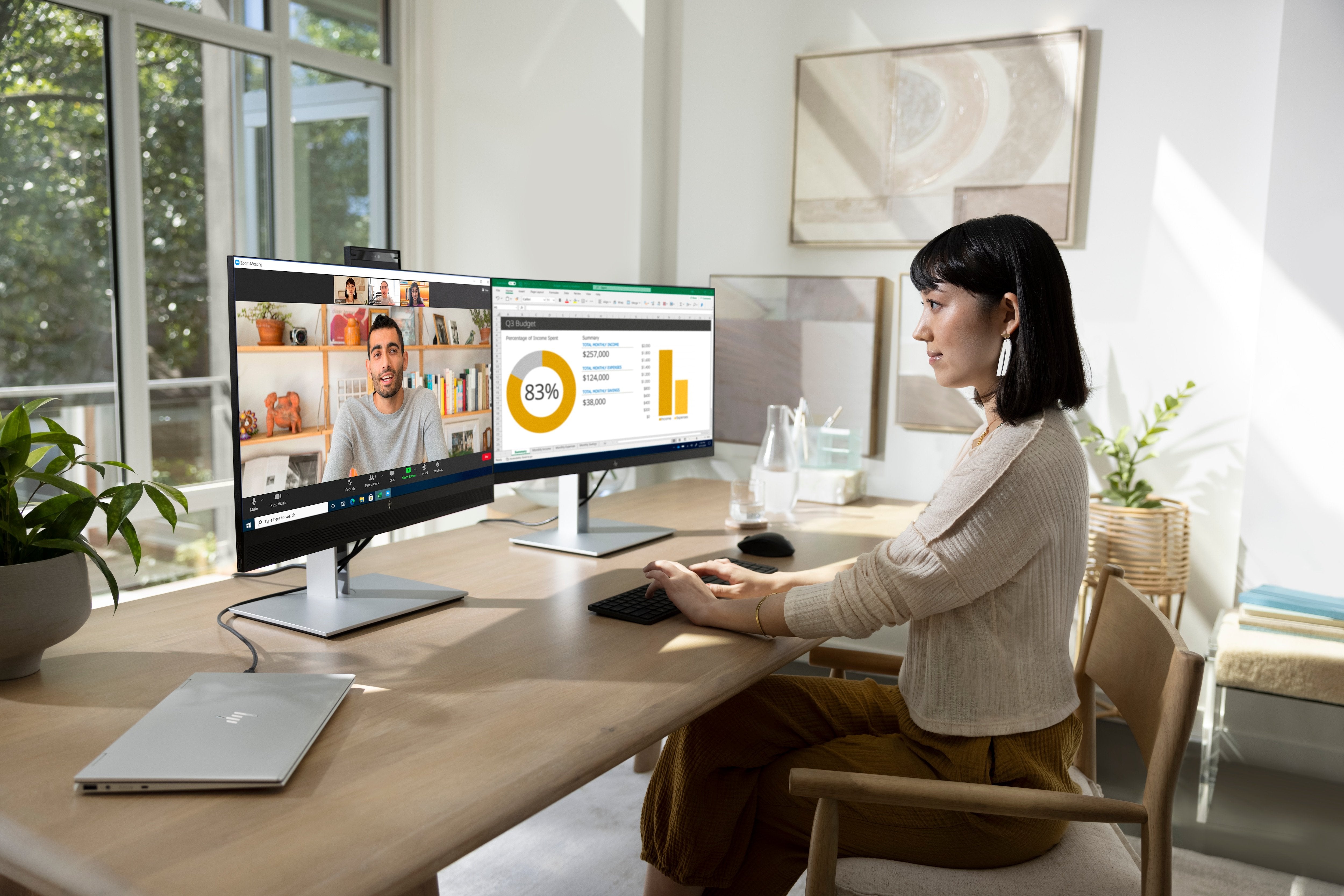 Monitor Hp 27" E27 G4 Fhd 1920x1080 Vga/Hdmi/Disp Port     In