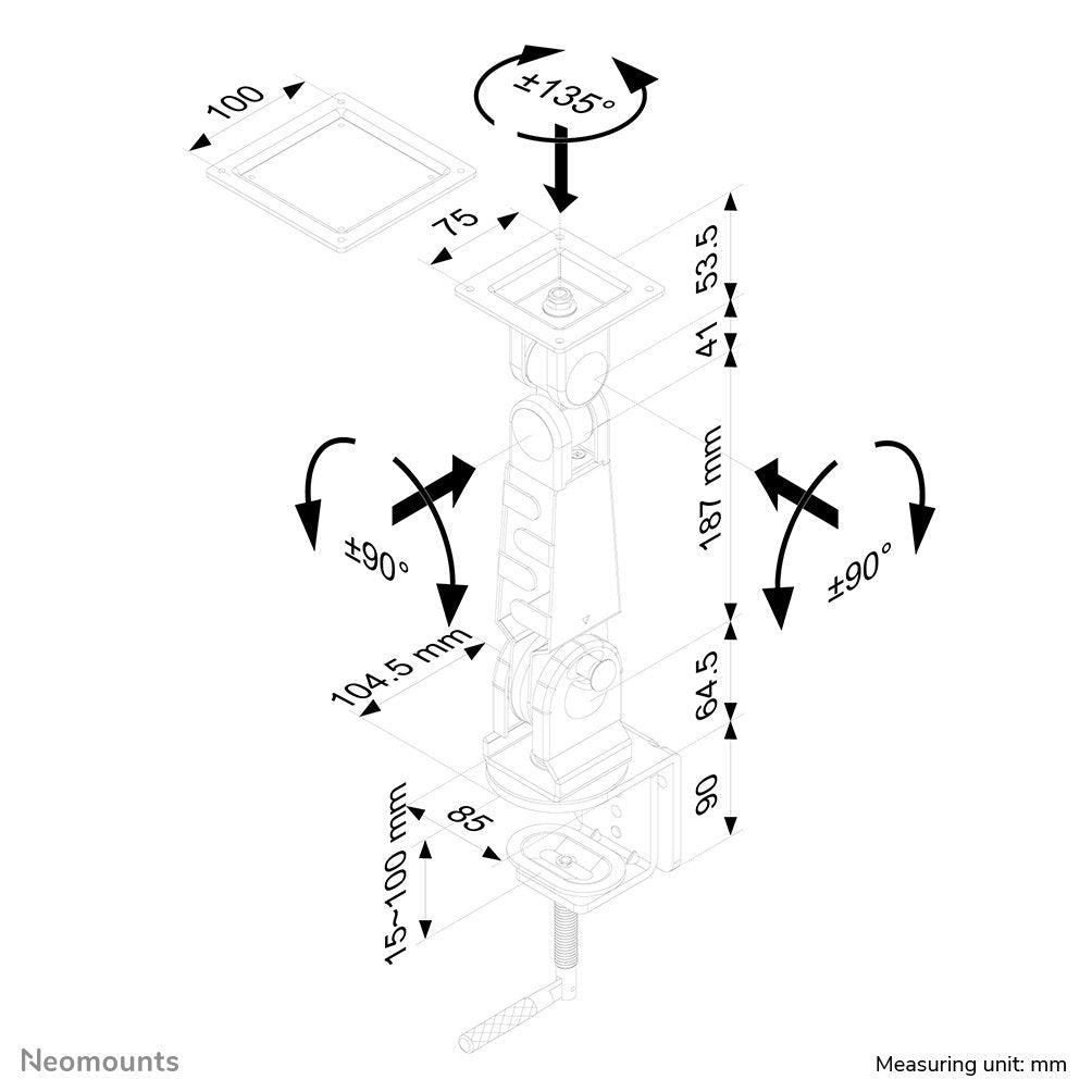 Newstar Soporte De Escritorio Para Monitor