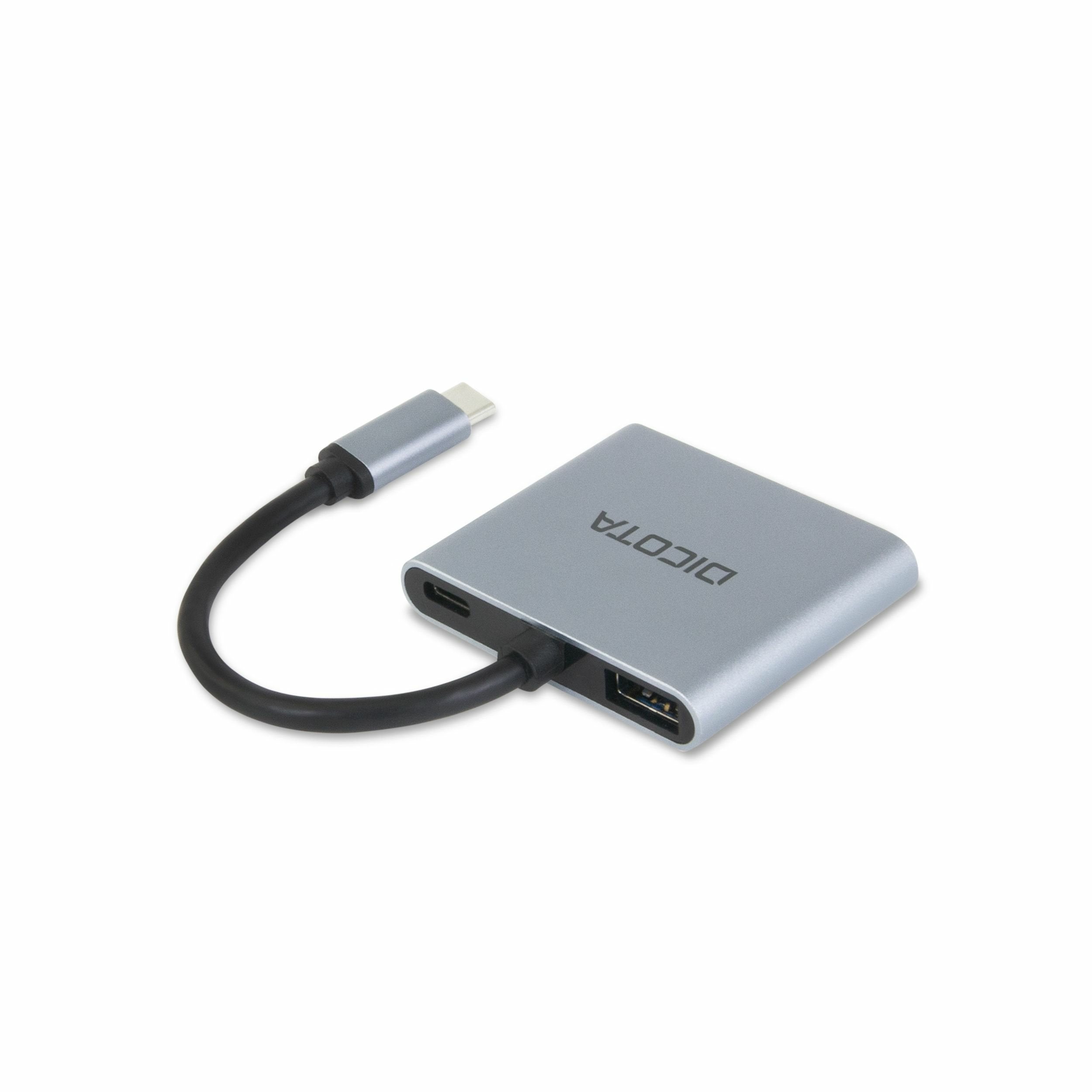 Dicota Usb-C Mobile 4-In-1 Mini Docking Station 4k Hdmi Pd 100w Plata