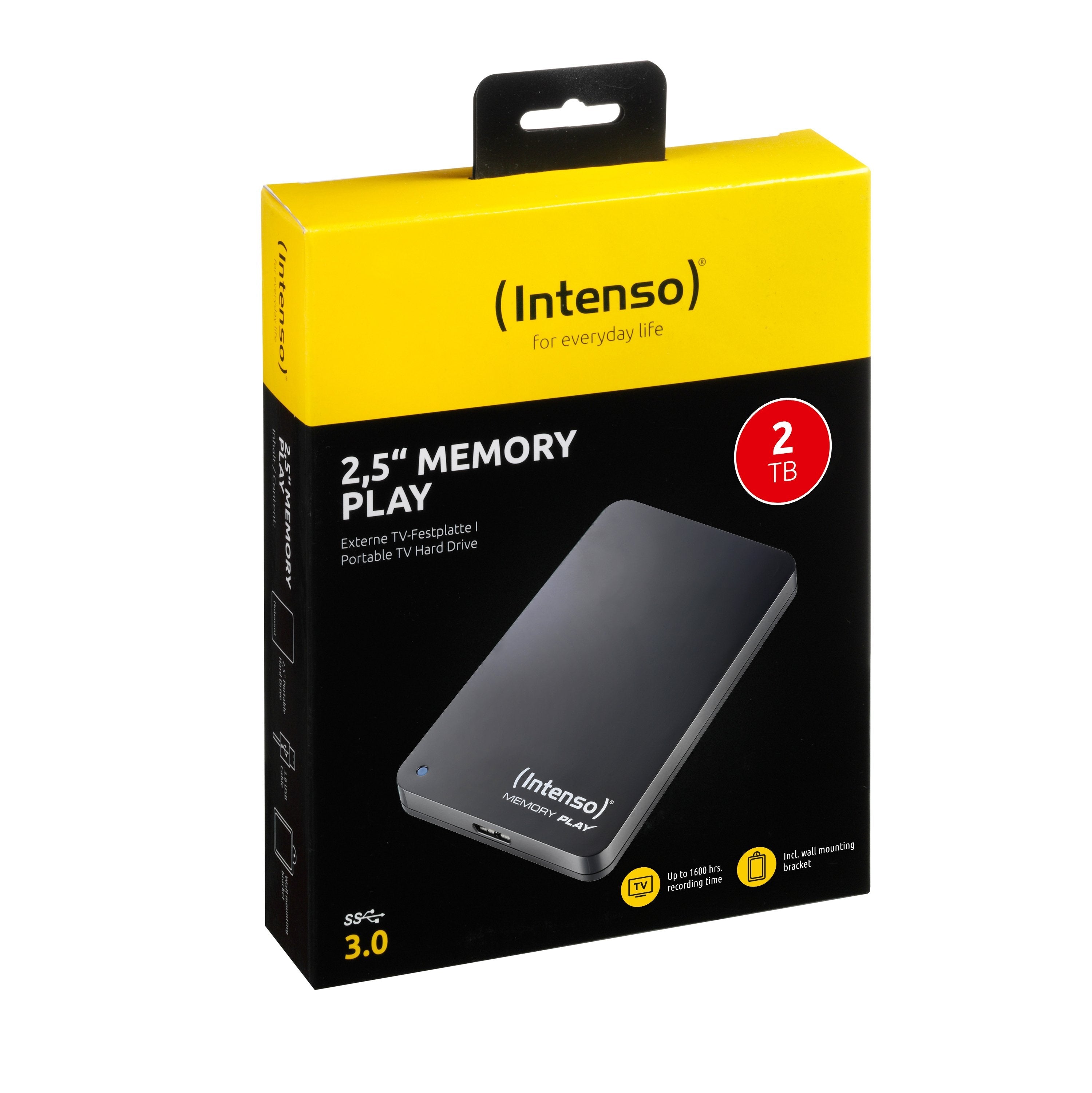 EAN 4034303030439 - Intenso Festplatte 2TB USB 3.0 6.35cm 2.5'' schwarz - Festplatte - 2,5\" disco duro externo 5400 RPM 2.5" imagen 2
