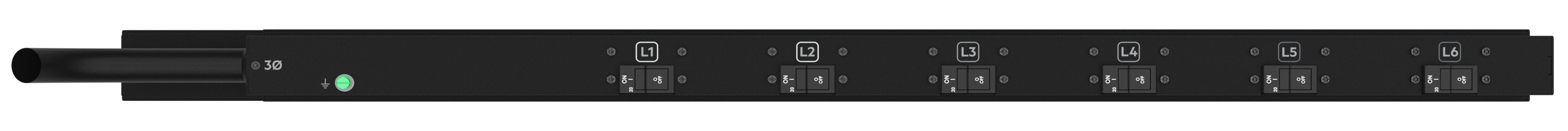 EAN 0190017167299 - HPE G2 Metered 3Ph 17.3kVA/60309 60A 4-wire 48A/208V Outlets (18) C13 (6) C19/Vertical NA/JP PDU unidad d imagen 3