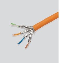 Elmat S/Ftp 2x(4x2xawg23) 1200mhz, 100m Cable De Red Naranja Cat7 S/Ftp (S-Stp)
