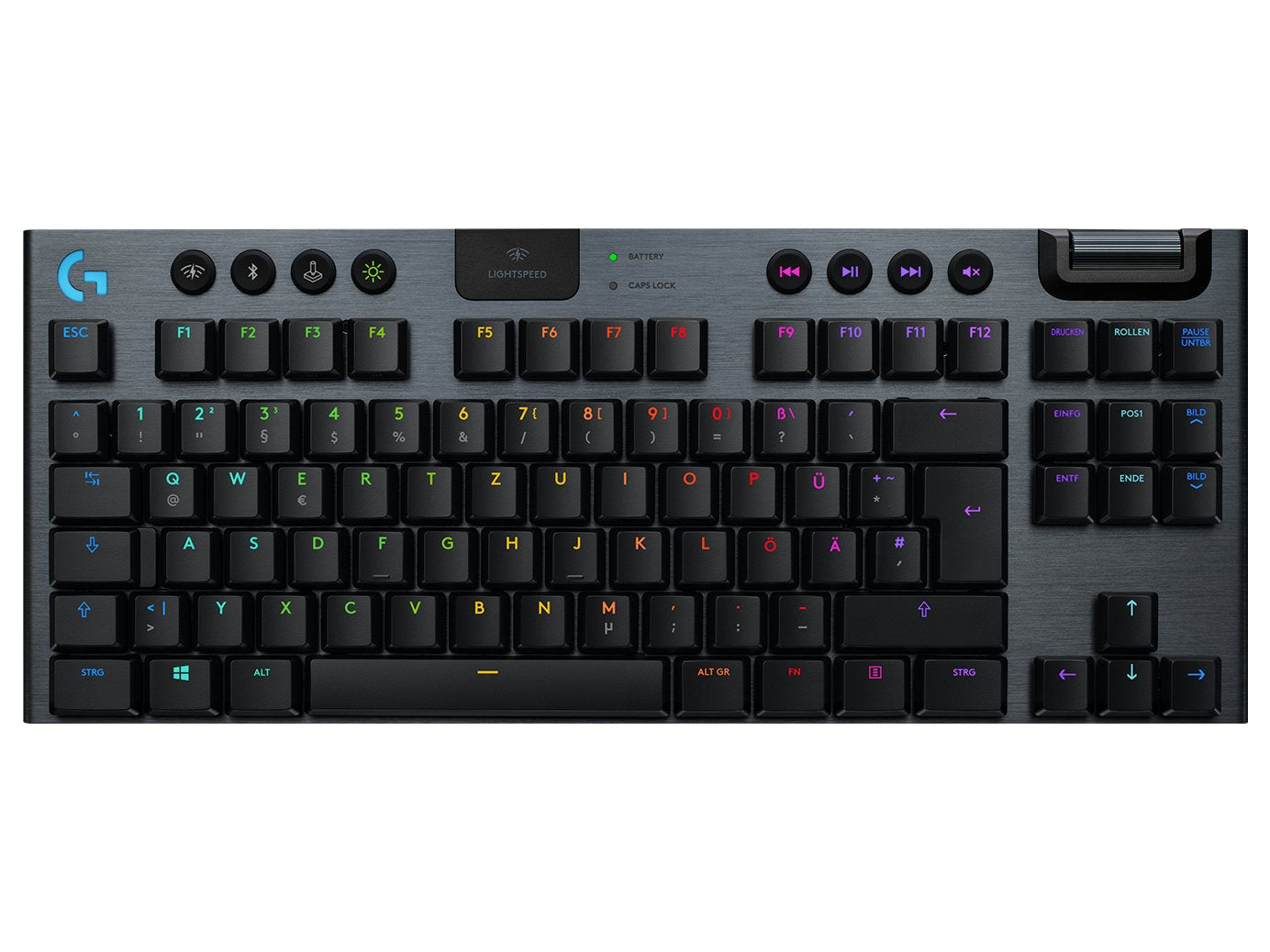 EAN 5099206088757 - Logitech G 920-009496 teclado Juego RF Wireless + Bluetooth QWERTZ Alemán Carbono imagen 1