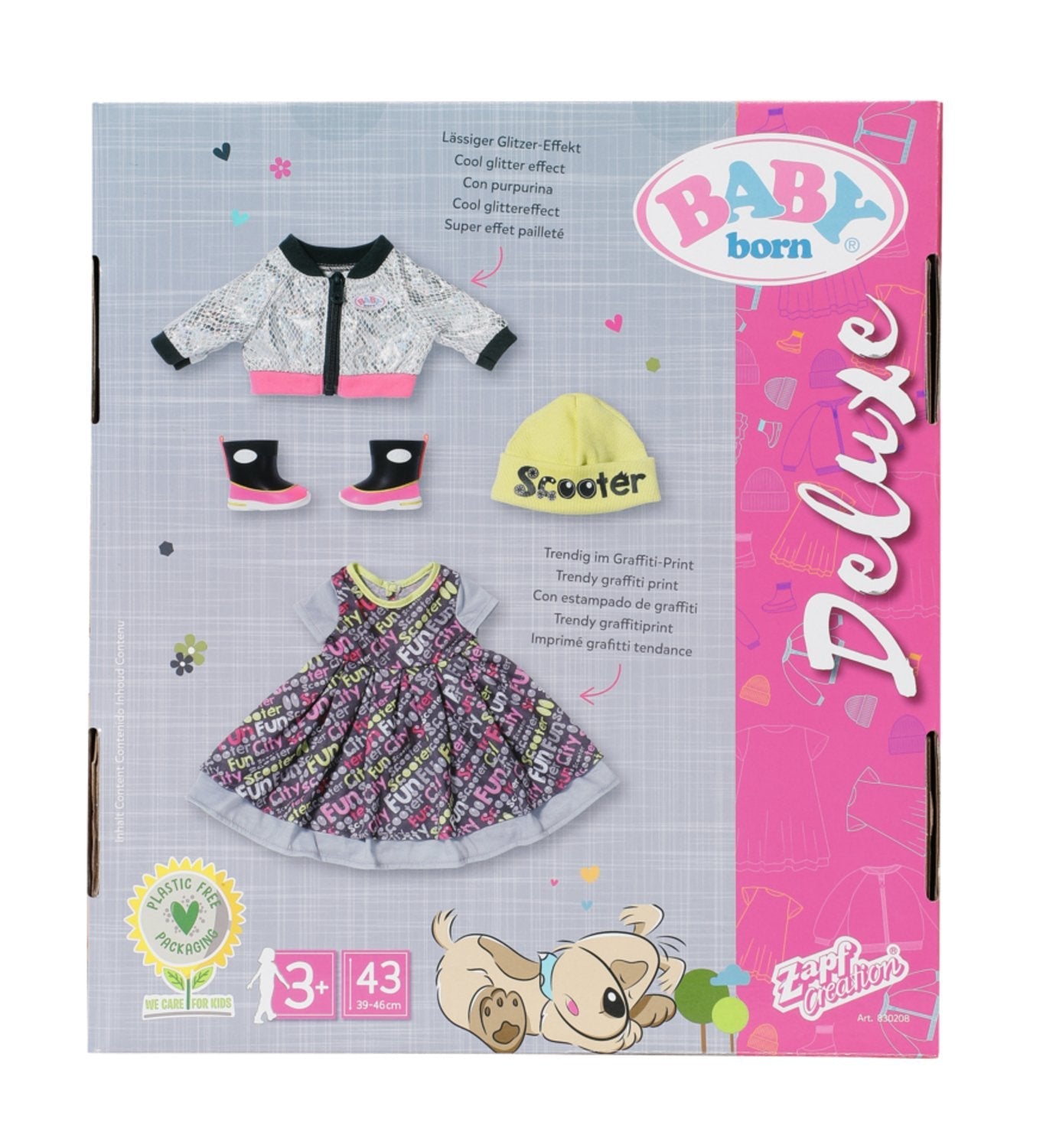 Accesorios Para Muñecas Zapf Creation Baby Born® City Deluxe Style 43 Cm,  830208