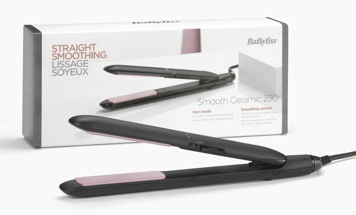 EAN 3030050185874 - BaByliss CERAMIC 230 Plancha de pelo Caliente Negro 1,8 m imagen 2