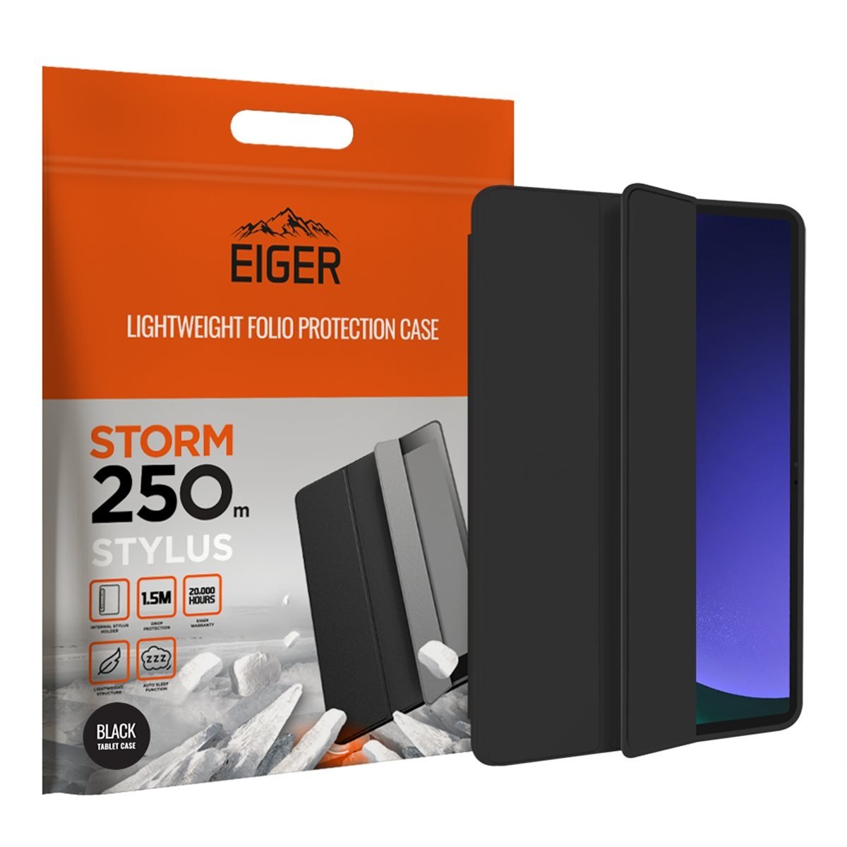 Eiger Storm Stylus 250m Case Galaxy Tab S9 Black