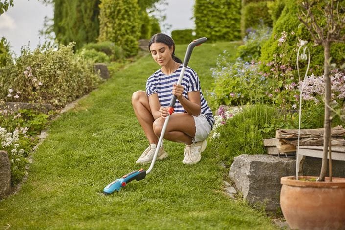 Gardena 09887-20 Tijera De Césped Inalámbrica 8 Cm 3,6 V Ión De Litio Negro, Verde 09887-20