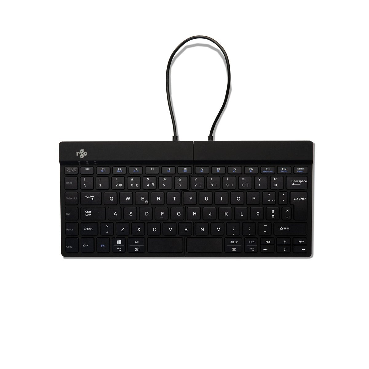 R-Go Split Break Keyboard,  Qwerty (Pt), Bluetooth, Black