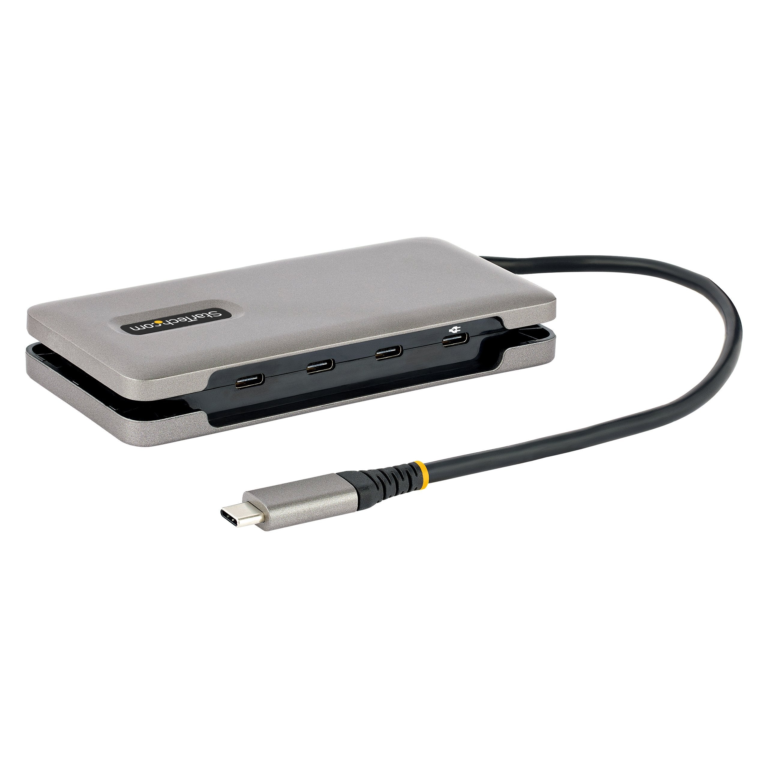 Startech Hub Usb C De 4 Puertos, 4 Puertos Usb Tipo C, Usb 3.1 De 10gbps - Concentrador Ladrón Usb Tipo C Con Entrega De Alimentación Pd De 100w Pass Through - Con Cable De 25cm
