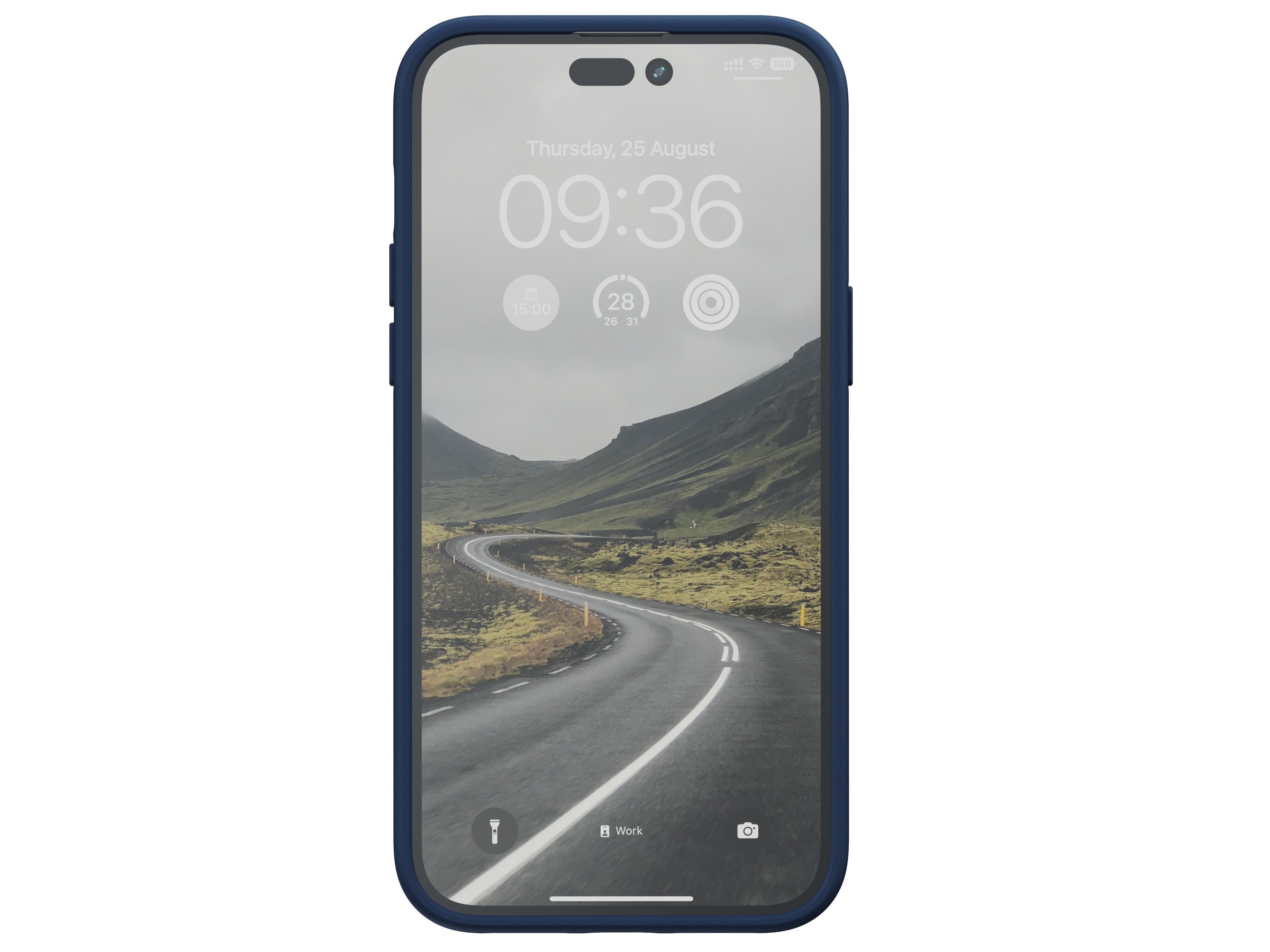 Njord Byelements Salmon Leather Magsafe Case - Iphone 14 Pro Max - Blue