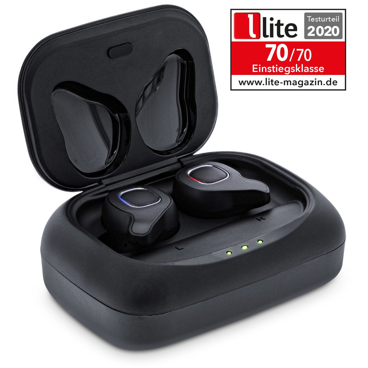 Inline Pure Air Tws, Auriculares Bluetooth In-Ear Con Carga Qi Y Función Powerbank