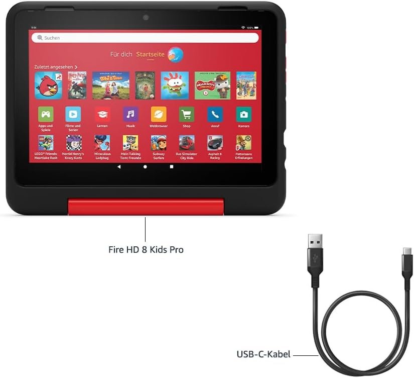 Tablet Amazon Fire Hd 8 Kids Pro  (2024) Wifi 32gb 6 Bis 12 Jahre Hello Teal B0cvdmgb9n