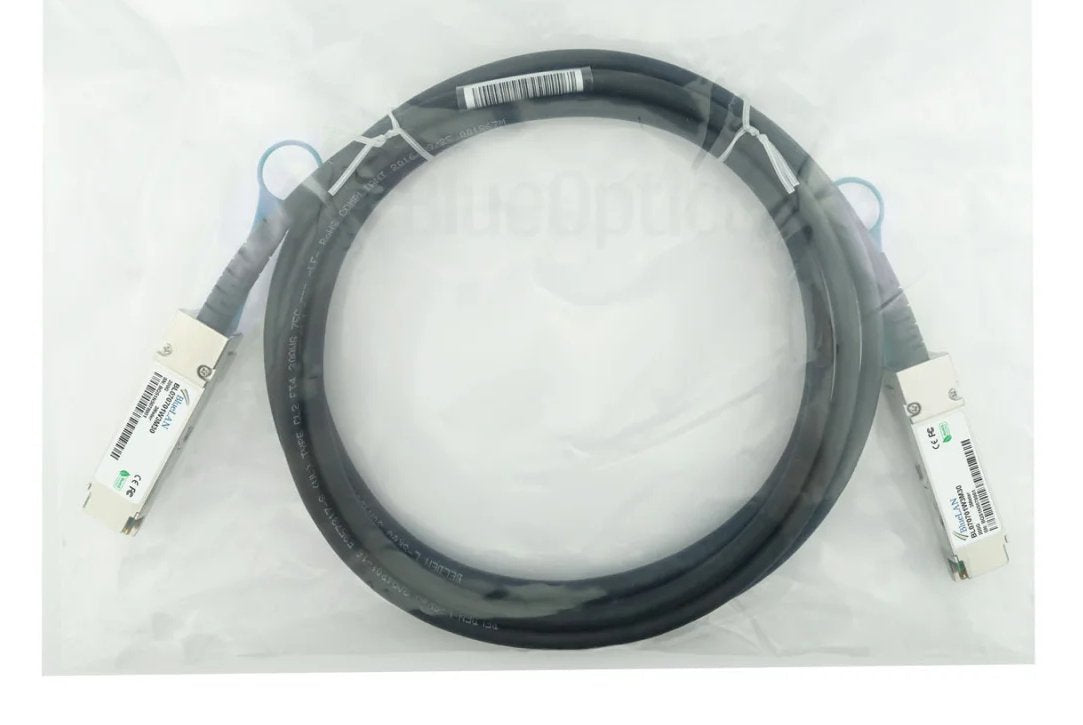 Blueoptics Fortinet Fn-Cable-Qsfp56-Dac-Lb5 Qsfp56 Direct Attach Cable, 200gb/S,30awg, 2.5 M