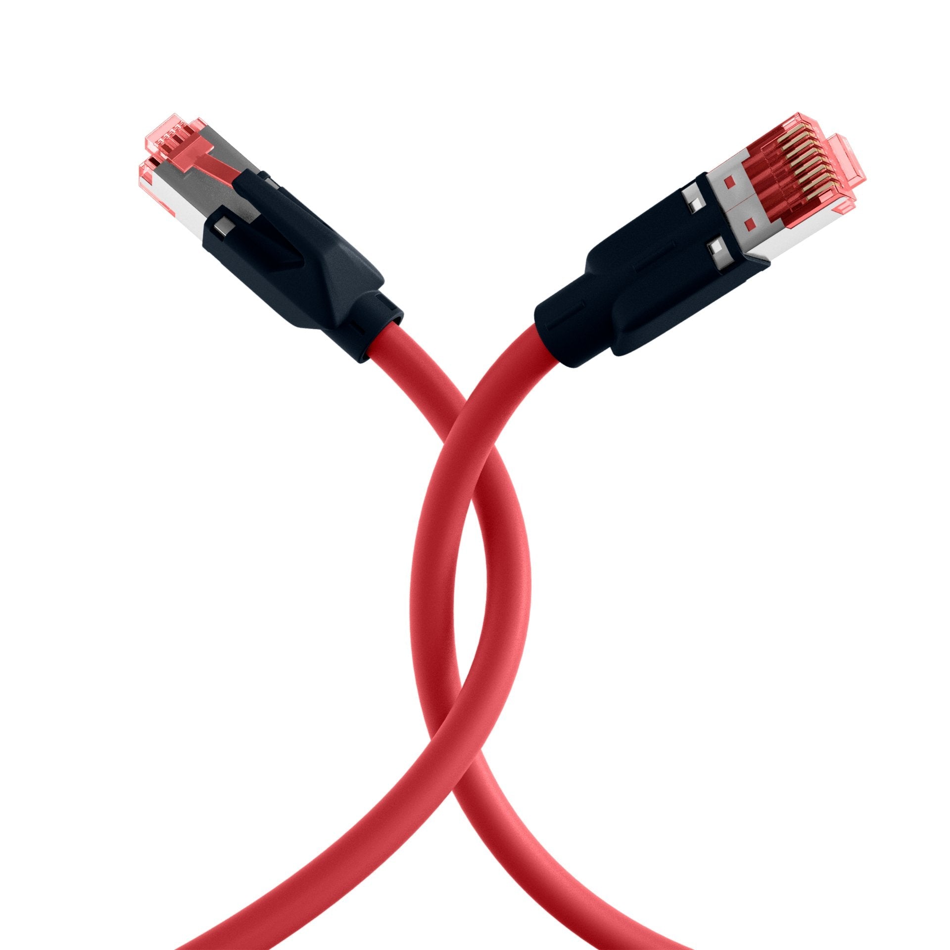 Rj45 Cable De Red Cat.6a S Ftp Pur Draka Uc900 Tm21 Rojo 0,25m