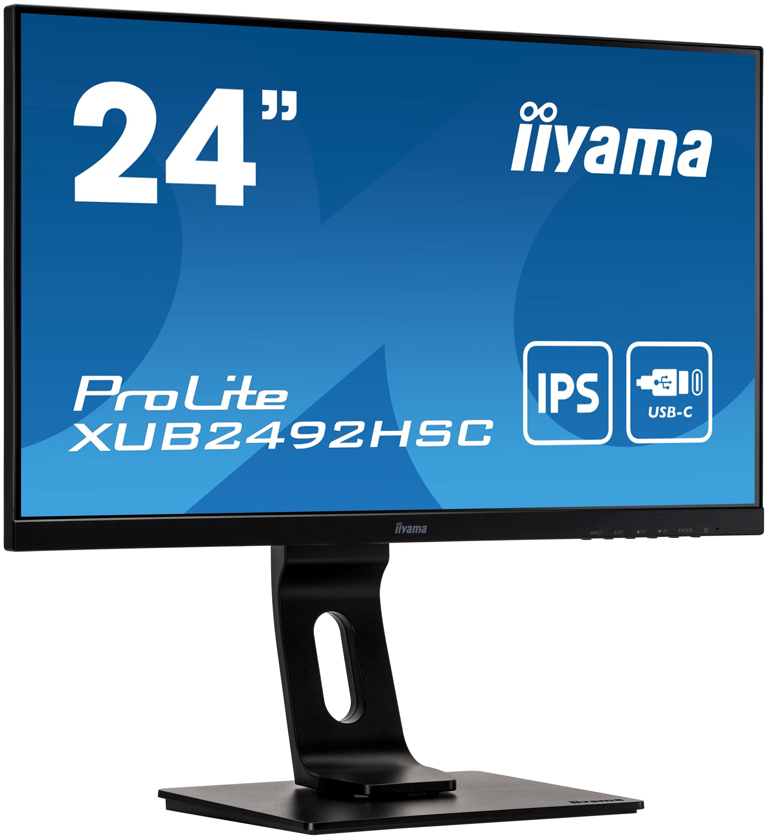 Monitor Iiyama 60.5cm (24") Xub2492hsc-B1 16:09 Hdmi+Dp+Usb-C Ips