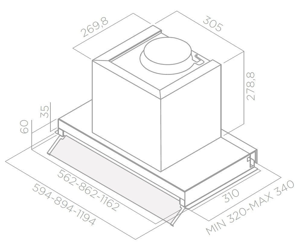 EAN 8020283040625 - Elica Box in LX/IX/A/60 Encastrada Acero inoxidable imagen 3