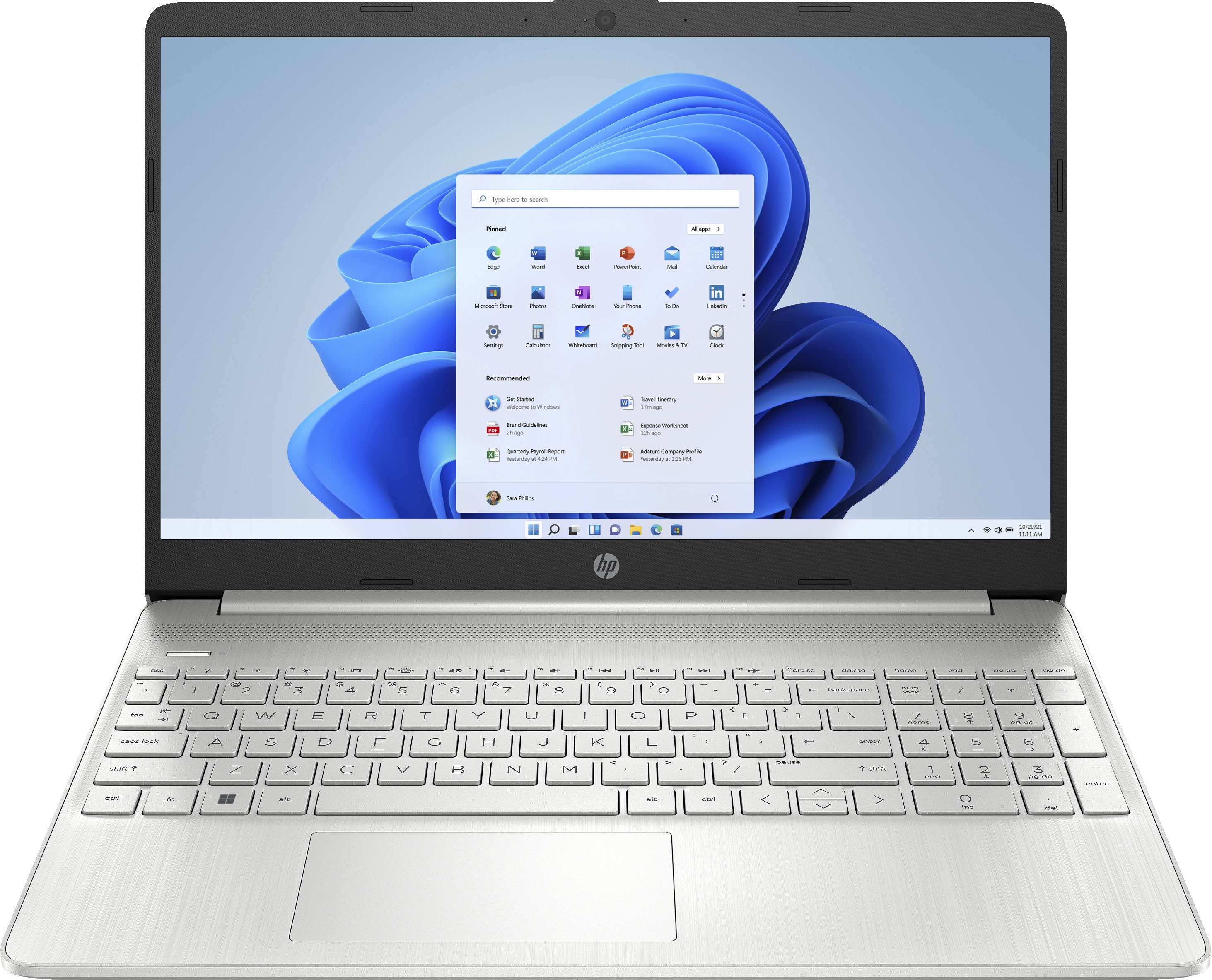 Portátil Hp 15s-Eq2155ns Ryzen 7 5700u 16gb 512gb Ssd 15.6' Win11