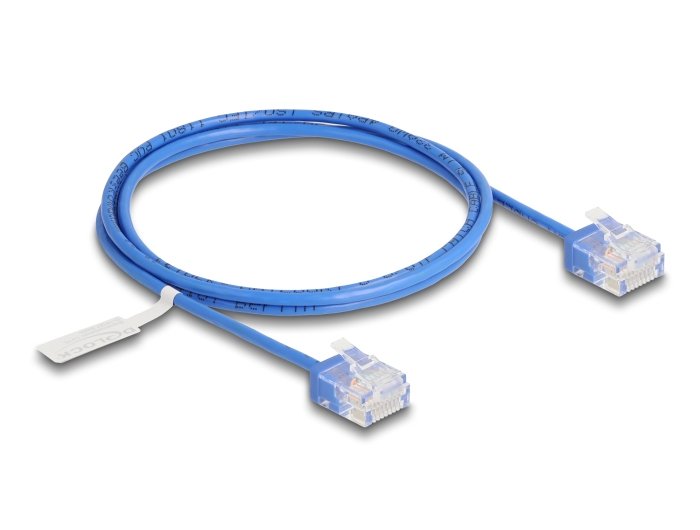 Delock Rj45 Cable De Red Cat.6 Utp Ultra Slim 1 M Aal Con Kurzen Machon