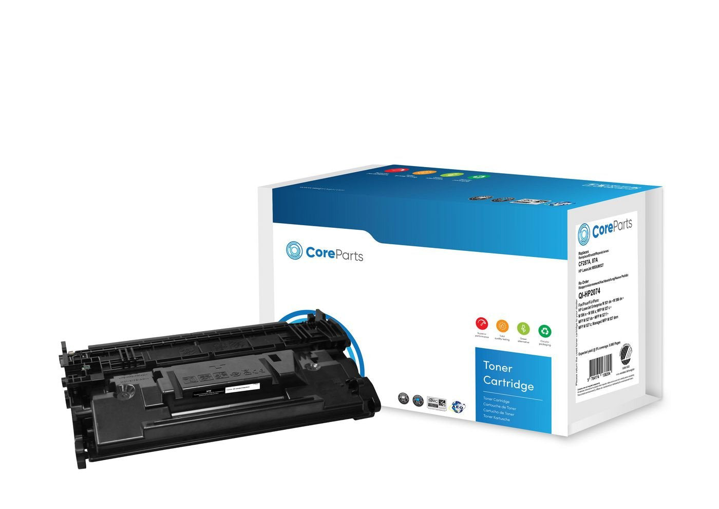 EAN 5704174138204 - CoreParts QI-HP2074 cartucho de tóner 1 pieza(s) Compatible Negro imagen 1