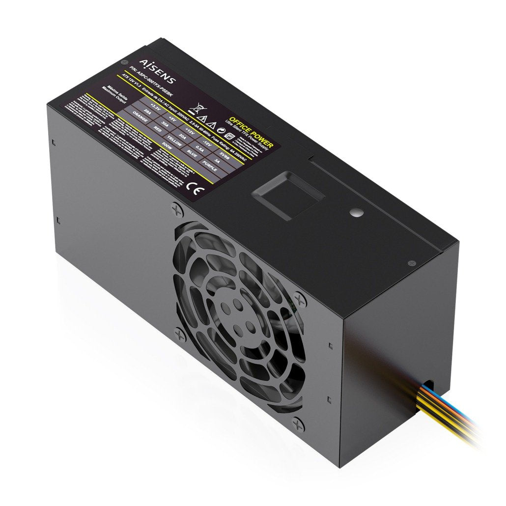 EAN 8435739905180 - AISENS ASPC-500TFX-PSEBK unidad de fuente de alimentación 20+4 pin ATX Negro imagen 2