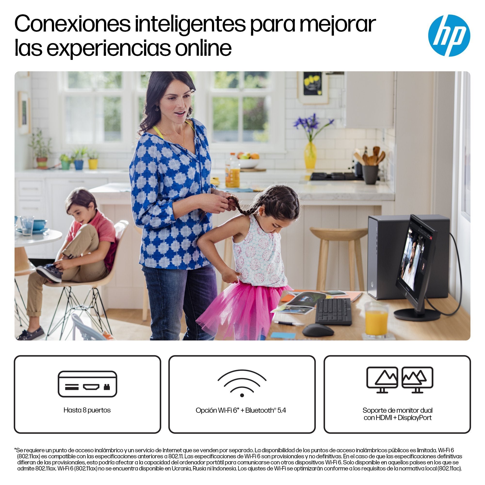 Pc Hp Omnidesk Desktop M02-0015ns Intel Core I5-14400 16gb 1tb Ssd Sin Sistema Operativo