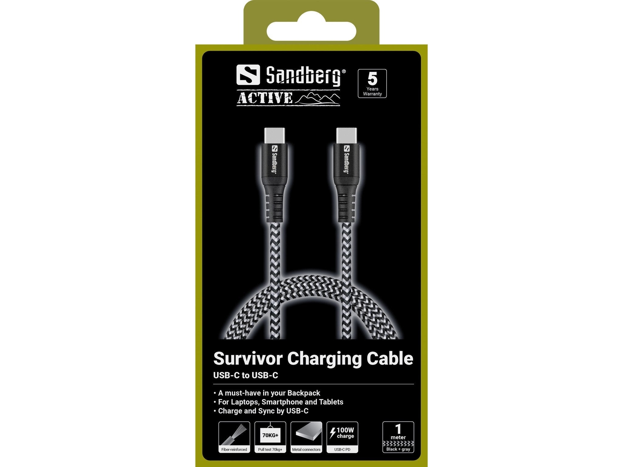 Sandberg Survivor Usb-C- Usb-C Cable 1m