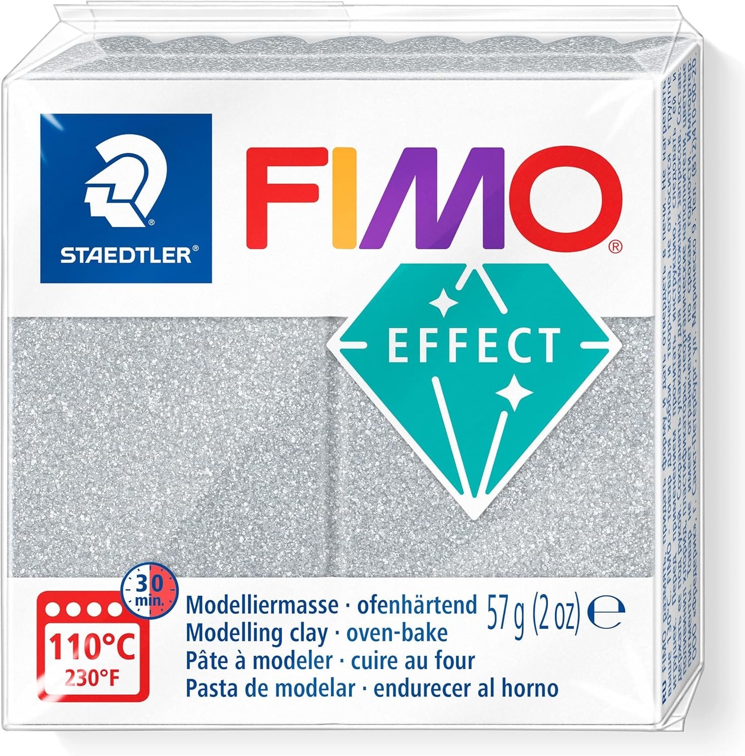EAN 4007817096307 - Staedtler FIMO 8010-812 compuesto para cerámica y modelaje Pasta de modelar 57 g Plata 1 pieza(s) imagen 1