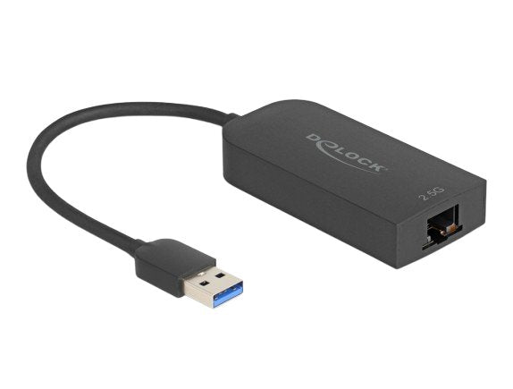 EAN 4043619660452 - DeLOCK 66045 cambiador de género para cable USB 5 Gbps Type-A 2.5 Gigabit LAN RJ45 Negro imagen 1