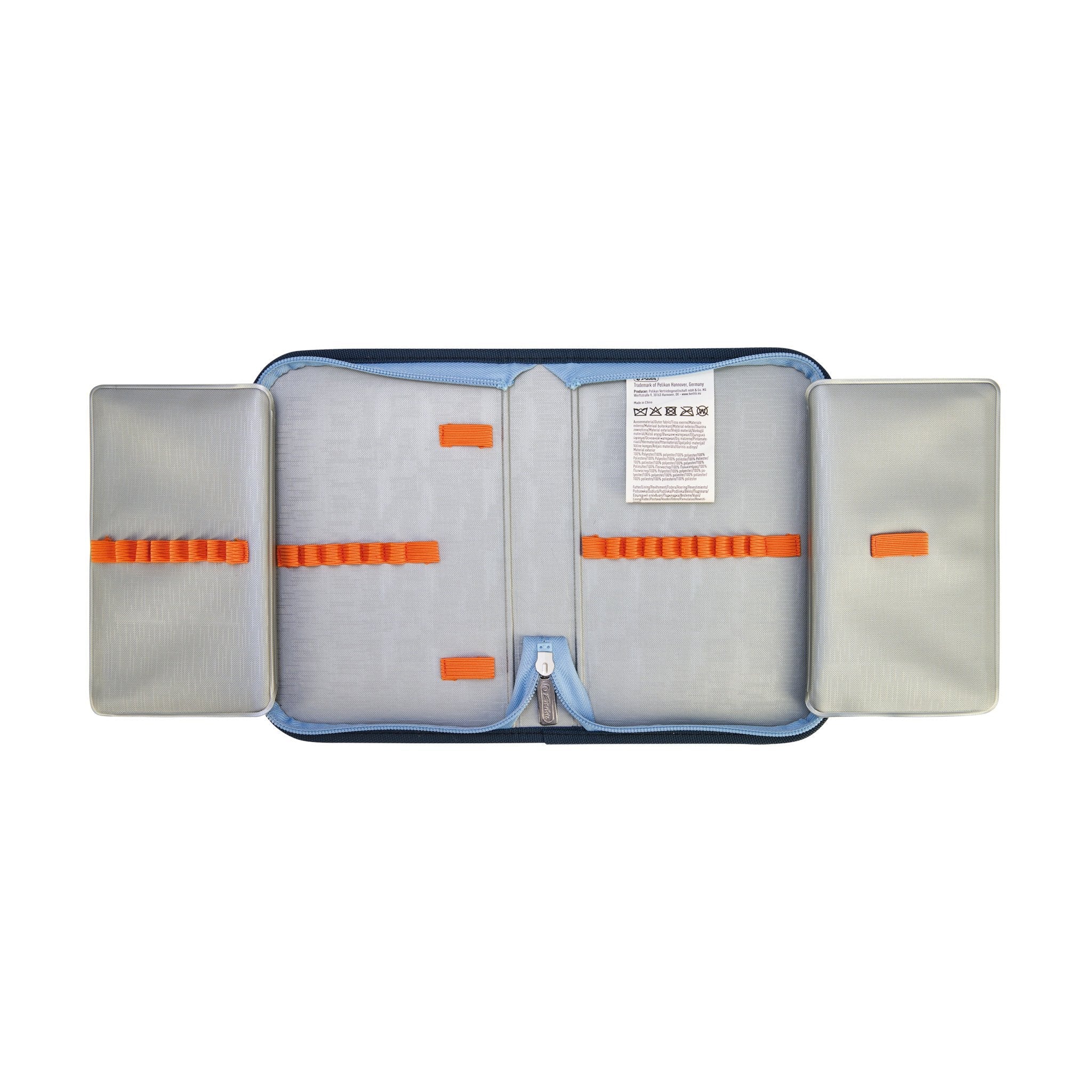 EAN 4008110397139 - Herlitz Loop Plus TechMech juego de mochila escolar Niño Poliéster Azul, Naranja imagen 12