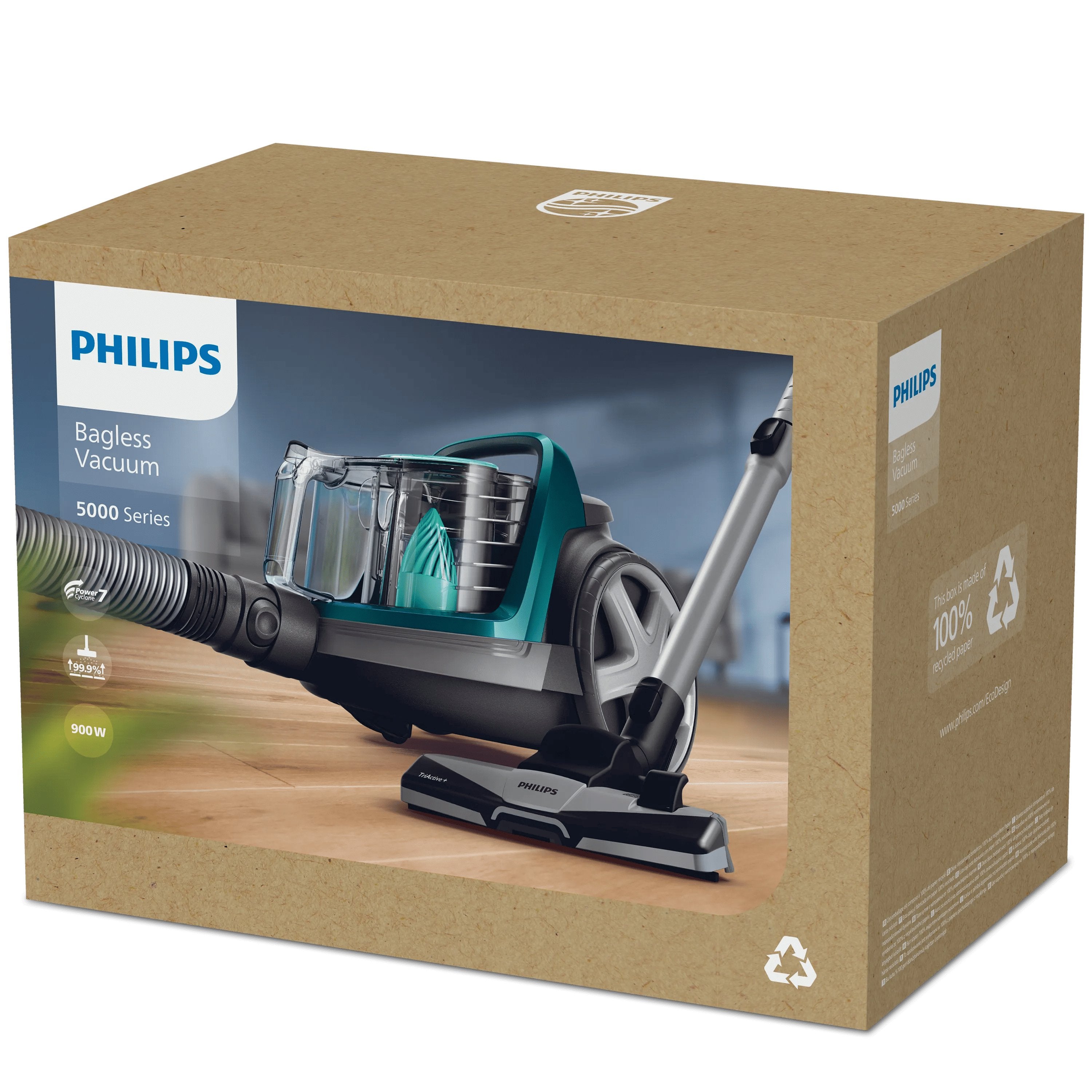 EAN 8720389036651 - Philips 5000 series FC9555/09 aspiradora 1,5 L Aspiradora cilíndrica Secar 900 W imagen 7