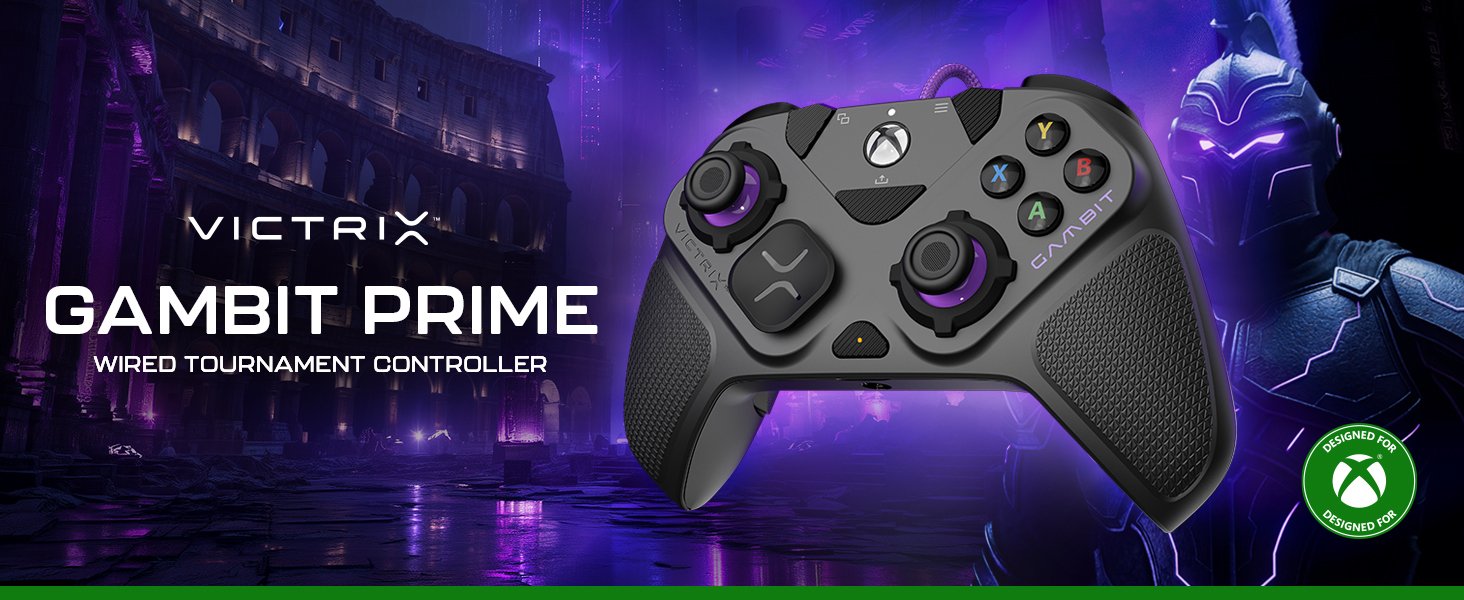 Turtle Beach Victrix Gambit Prime Mando Para Torneos Para Xbox Series X/S, Xbox One Y Pc