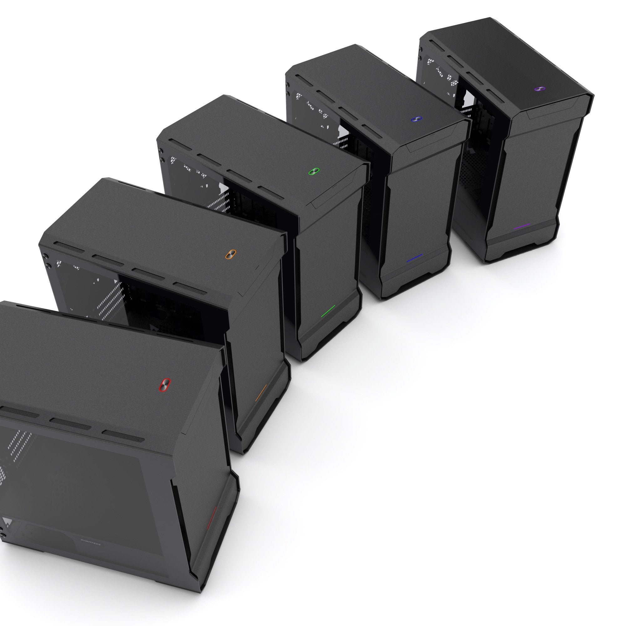 Caja Tour Micro Atx Phanteks Enthoo Evolv  Con Paneles De Cristal (Negro)
