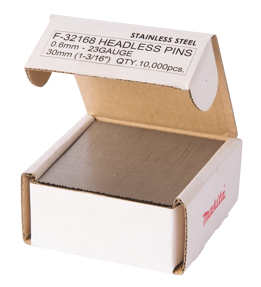 Makita Pins  0,6 X 30mm Inox F-32168  10000 Pcs