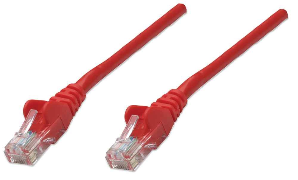 Intellinet Patchkabel Rj45 U/Utp Cat5e 1.0m Hebelschutz Rot