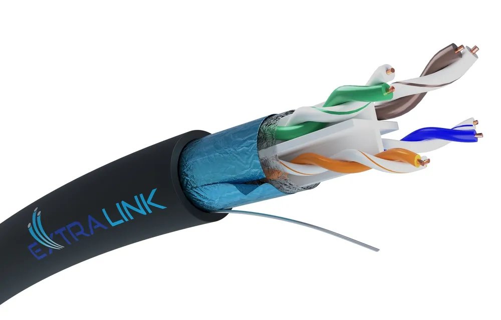 Cable Extralink Cat6 Ftp (F/Utp) V2 Outdoor Twisted Pair 305m