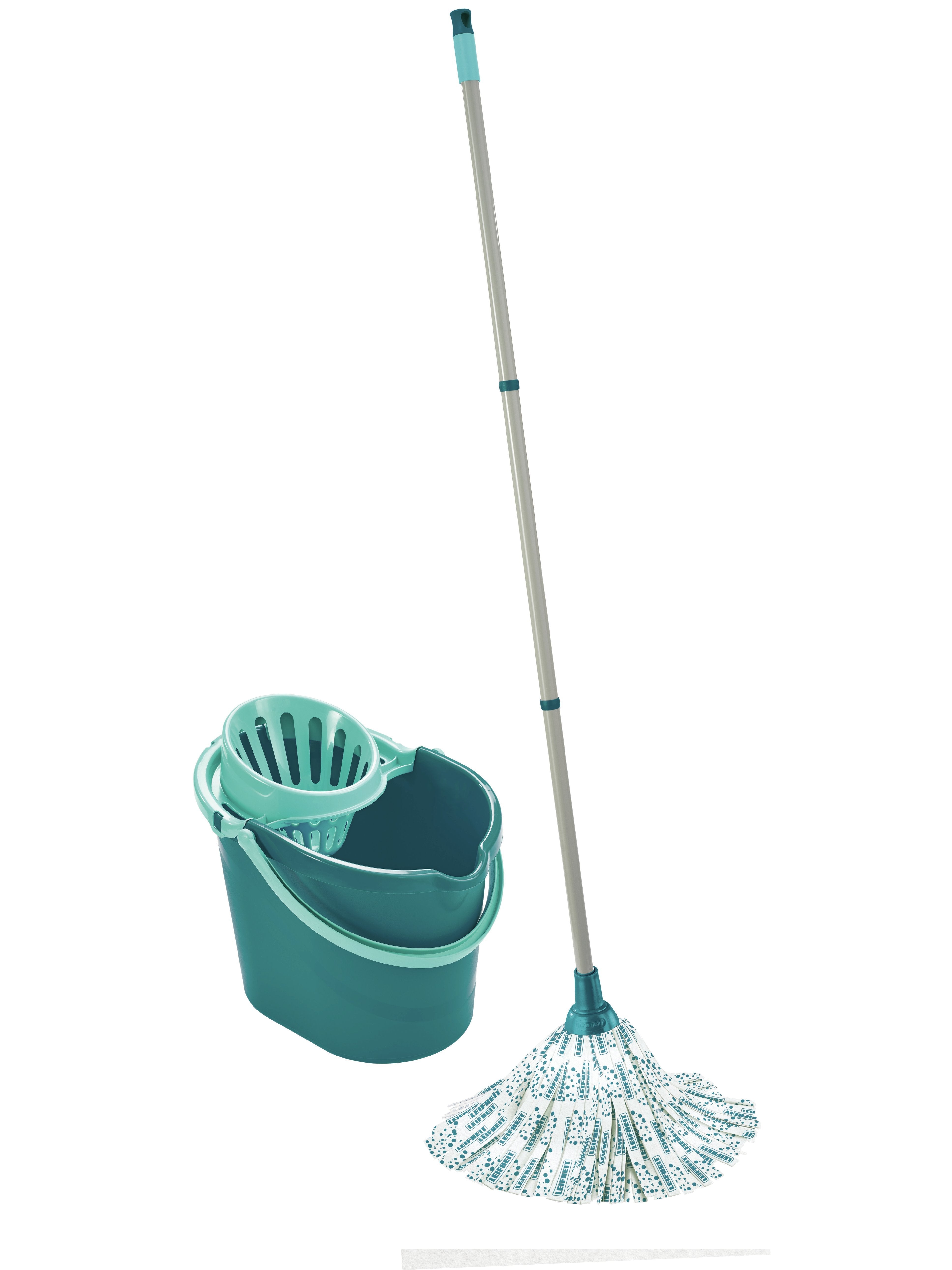 Fregona Leifheit 56792  Metal, Plástico, Viscosa Turquesa, Blanco