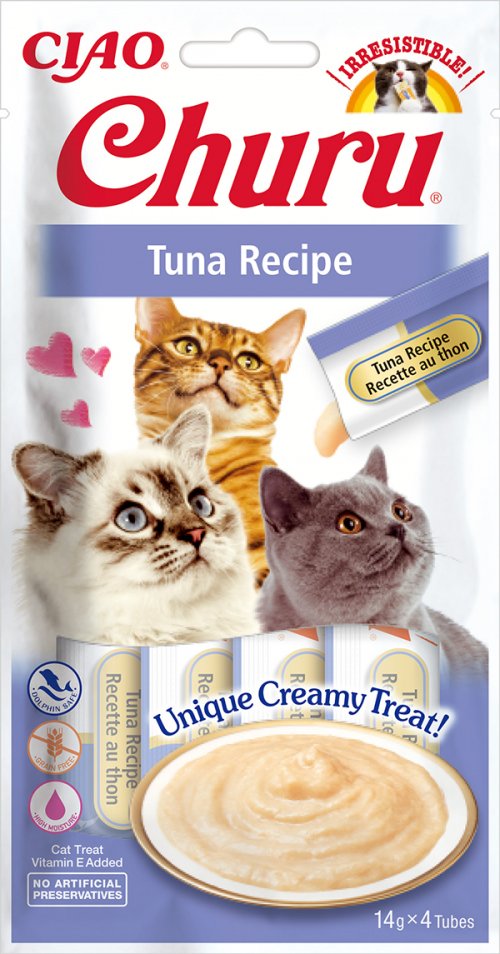 Goma Para Gatos Inaba Churu Tuna Recipe  4x14 G