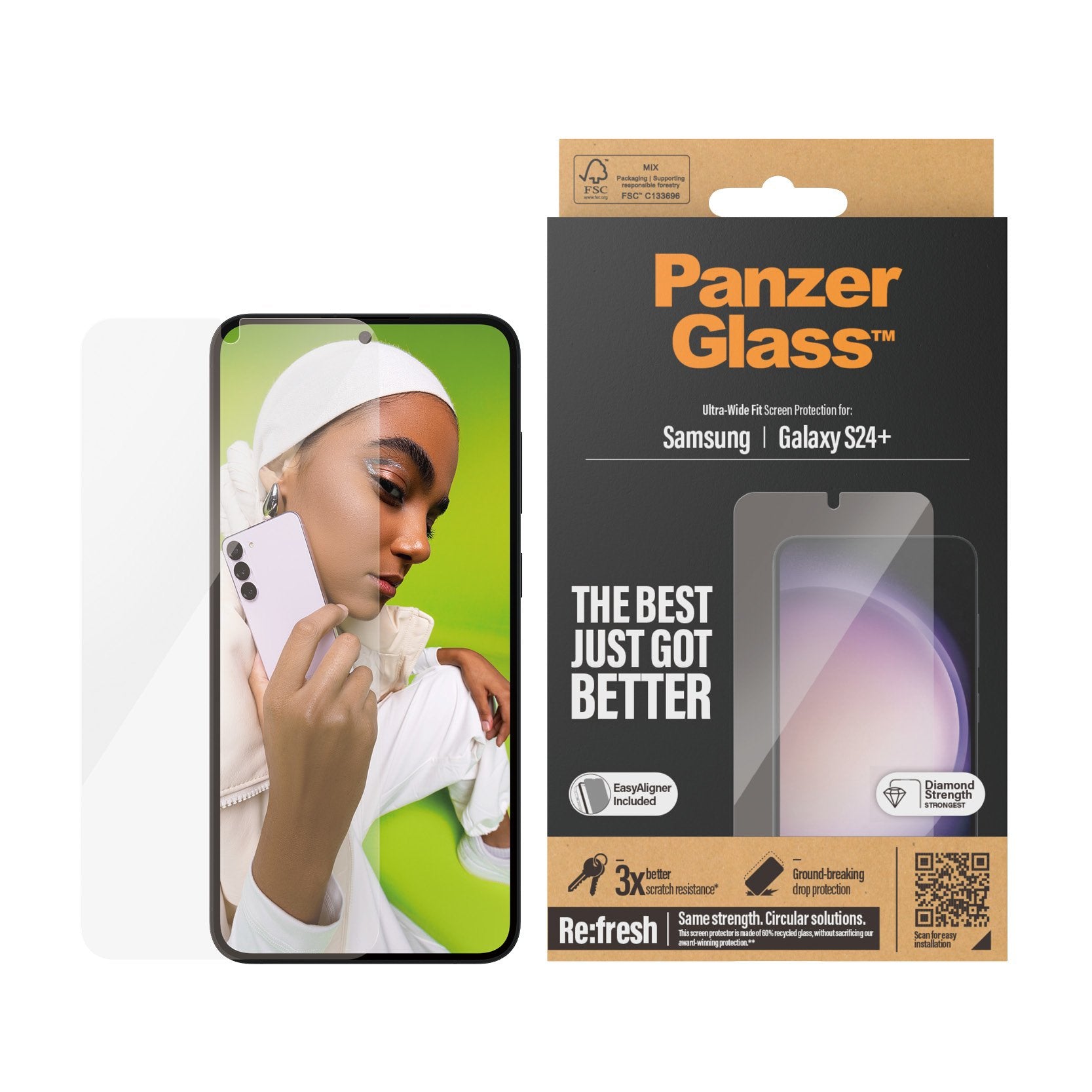 EAN 5711724073519 - PanzerGlass ® Screen Protector Samsung Galaxy S24+ | Ultra-Wide Fit w. EasyAligner Protector de pantalla  imagen 2
