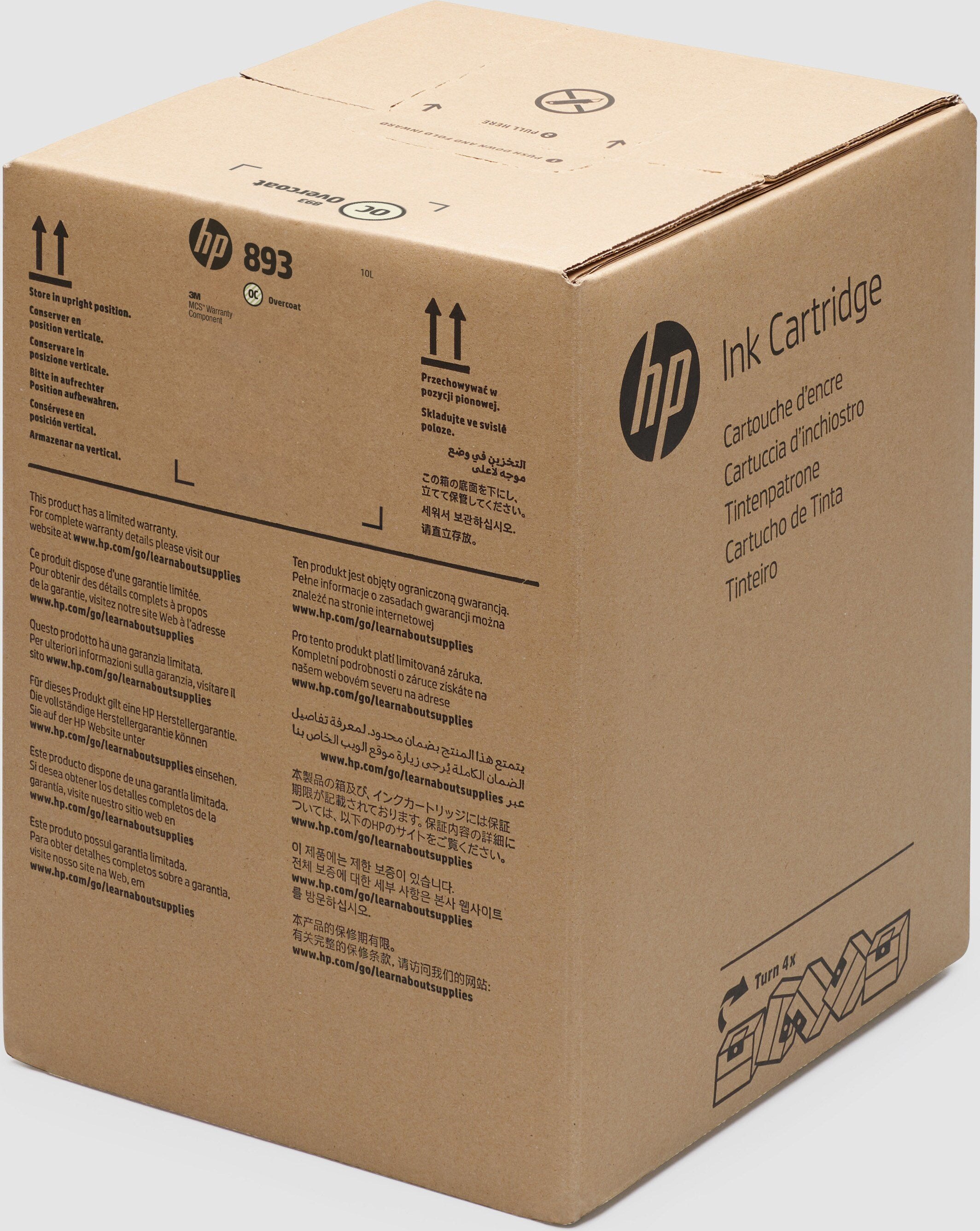 EAN 197961617269 - HP 893 10L-liter Overcoat Latex Ink Cartridge cabeza de impresora imagen 3