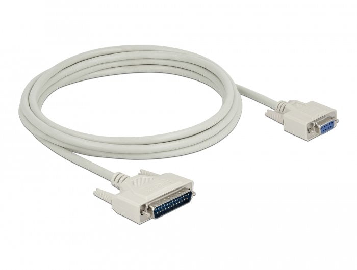 Delock Serielles Cable D-Sub 25 Stecker Zu D-Sub 9 Buchse 3 M