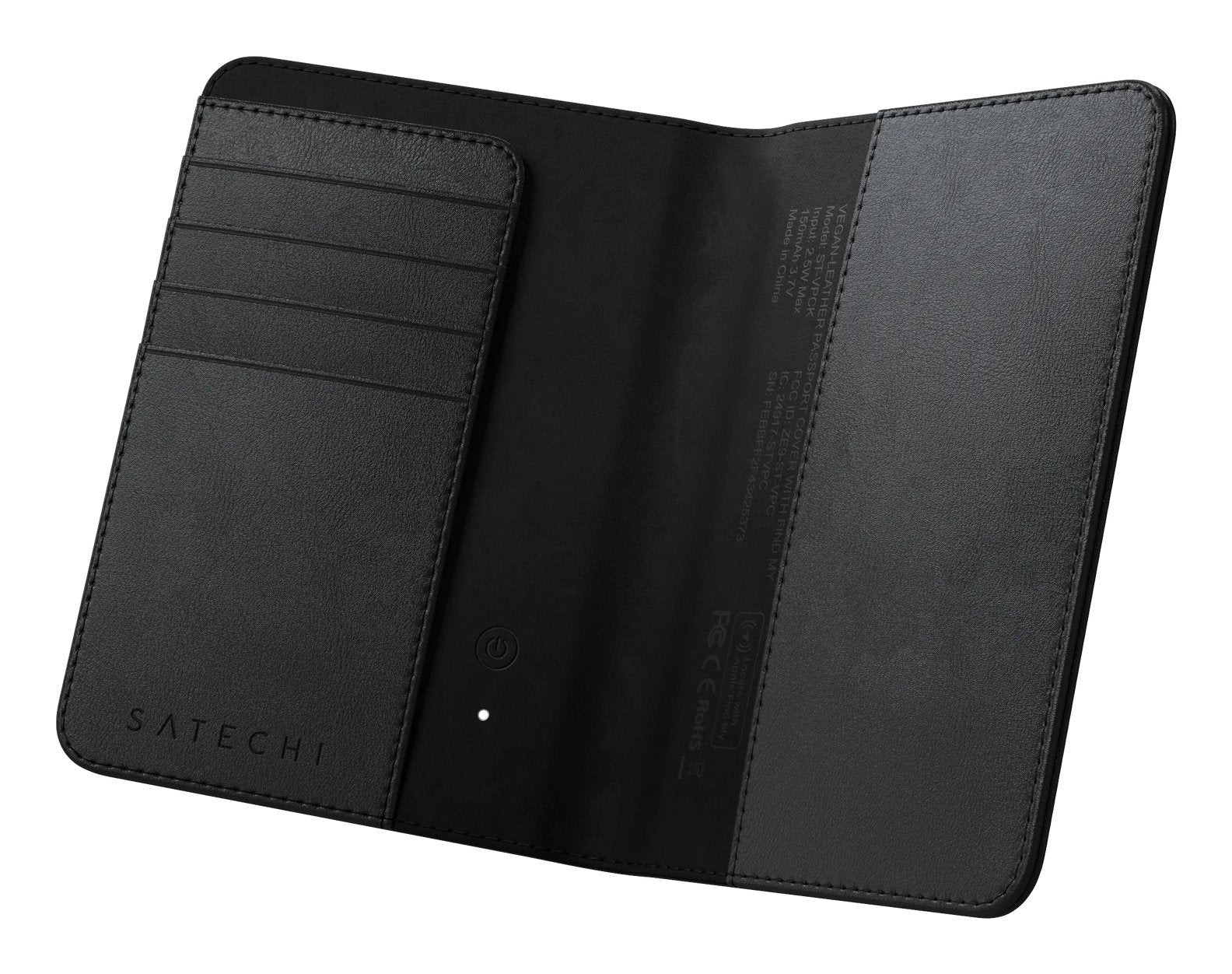 Vegan-Leather Passport Wallet With Find My Negro