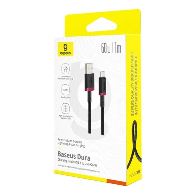 EAN 6932172669911 - Baseus P10377802U01-01 cable USB USB 2.0 1 m USB C 0,48 Gbit/s 60 W Negro imagen 3