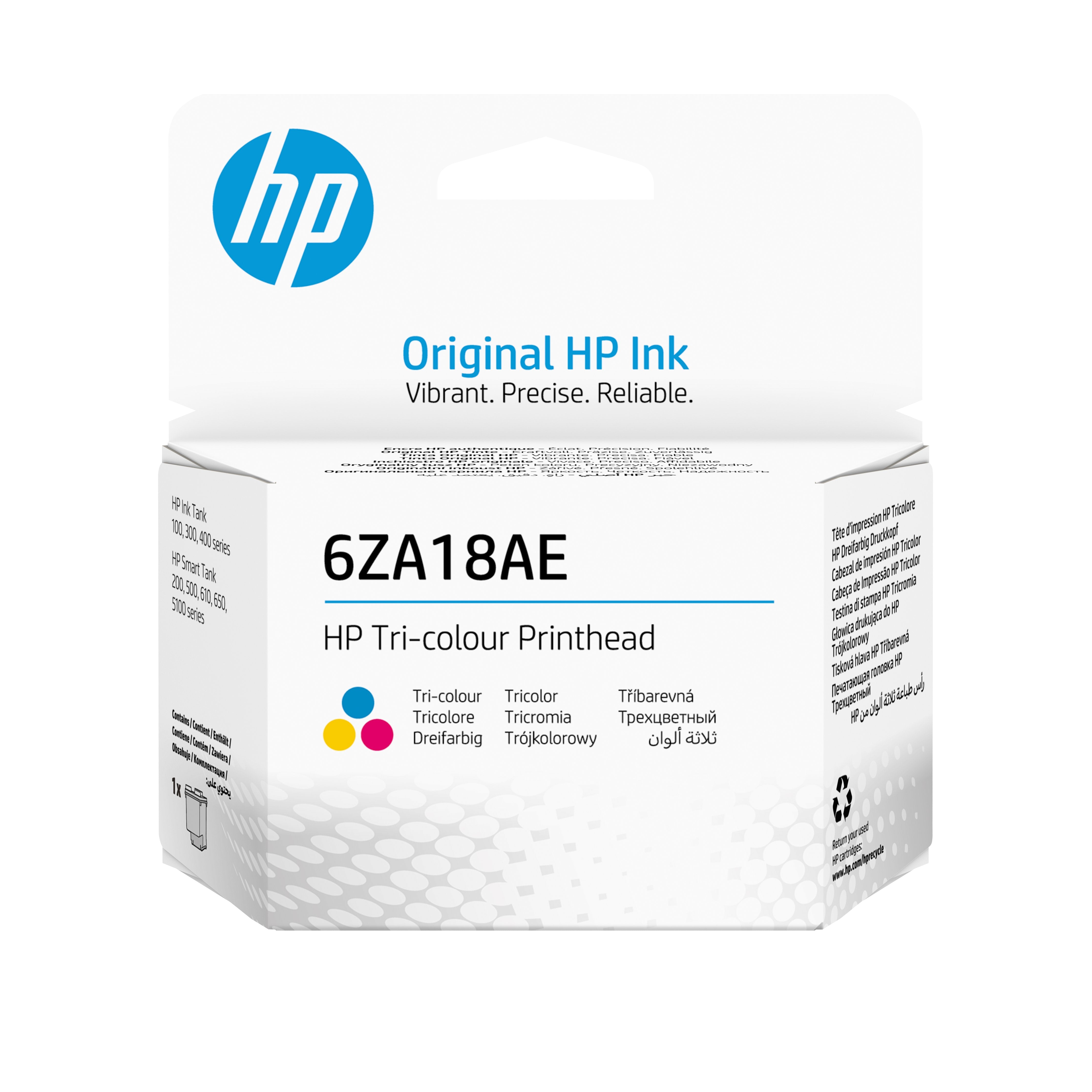 EAN 0193905589876 - HP 6ZA18AE Tri-color Printhead cabeza de impresora Inyección de tinta térmica imagen 1