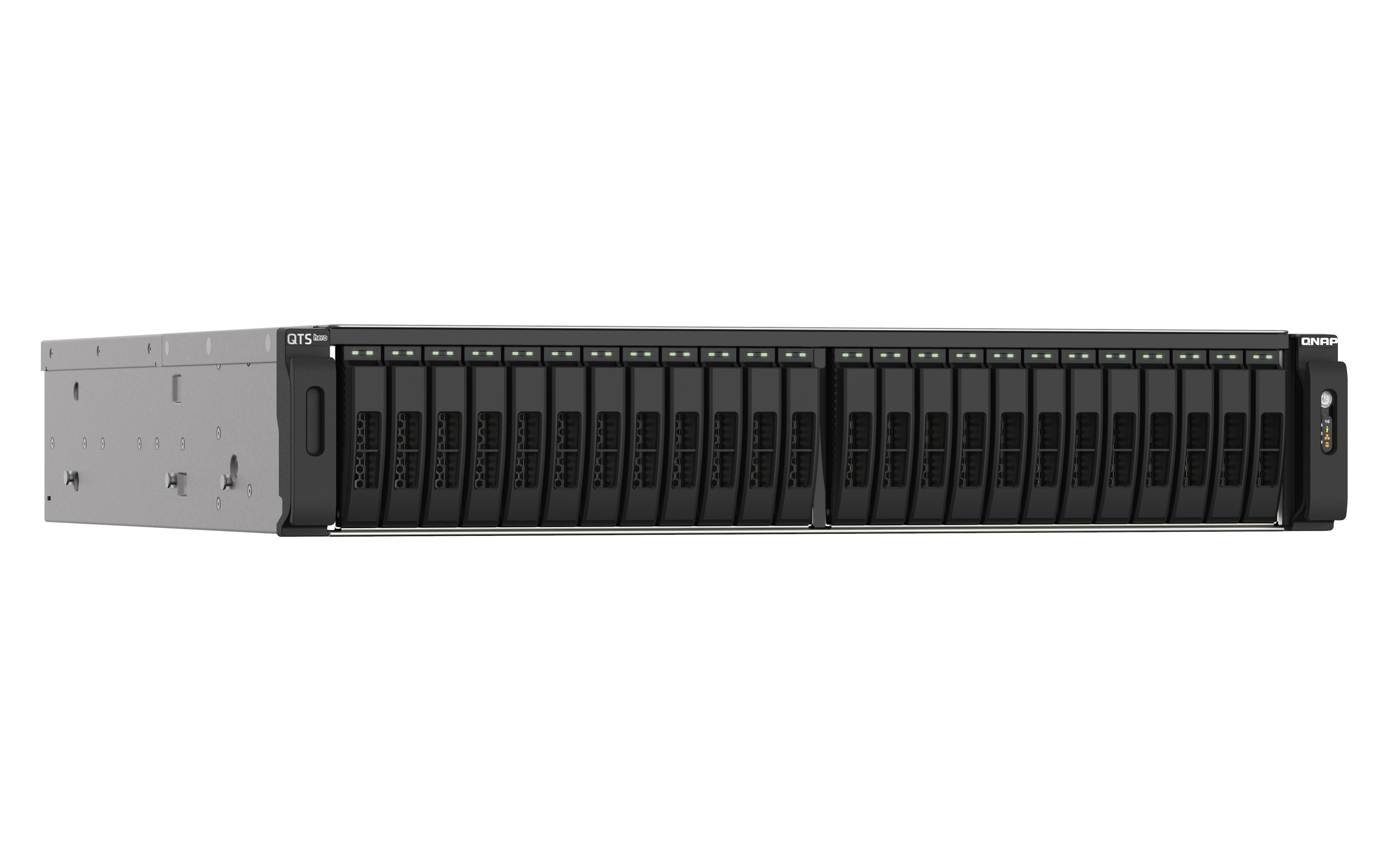 EAN 4713213518670 - QNAP TS-h2490FU NAS Bastidor (2U) EPYC 7302P 256 GB DDR4 0 TB QuTS hero Negro, Gris imagen 2