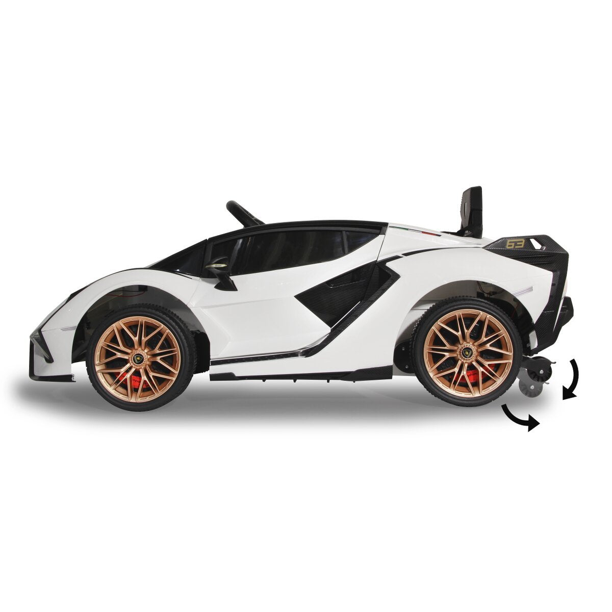 Jamara Ride-On Lamborghini Sian Blanco 37 Mhz 3+