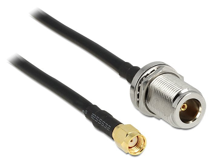 Delock Cable De Antena Rp-Sma Macho > N Hembra Am Einbau 1,5 M
