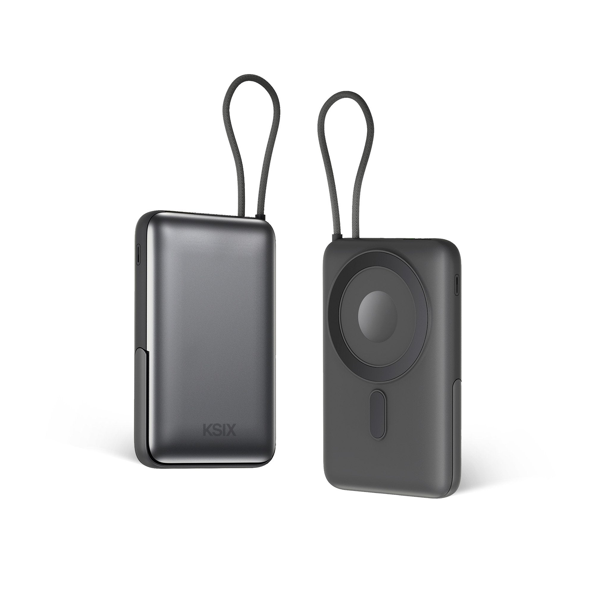 Ksix Bpb10pd22intsg Gris Powerbank 10.000 Mah Compatible Carga Magnética Apple® Y Applewatch®